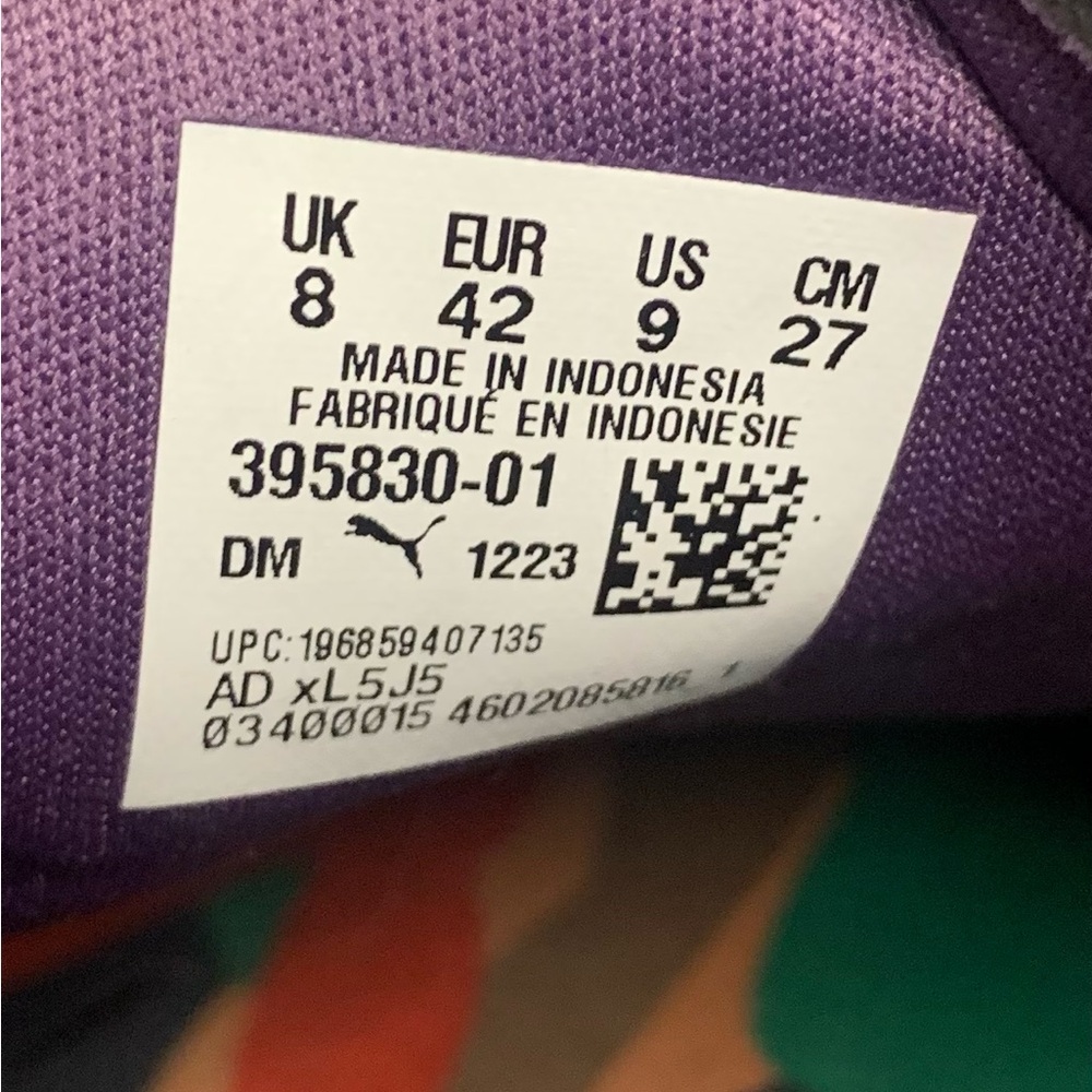 Puma Mens Suede Love Marathon Purple Shoes Men’s Size 9 - Picture 7 of 8